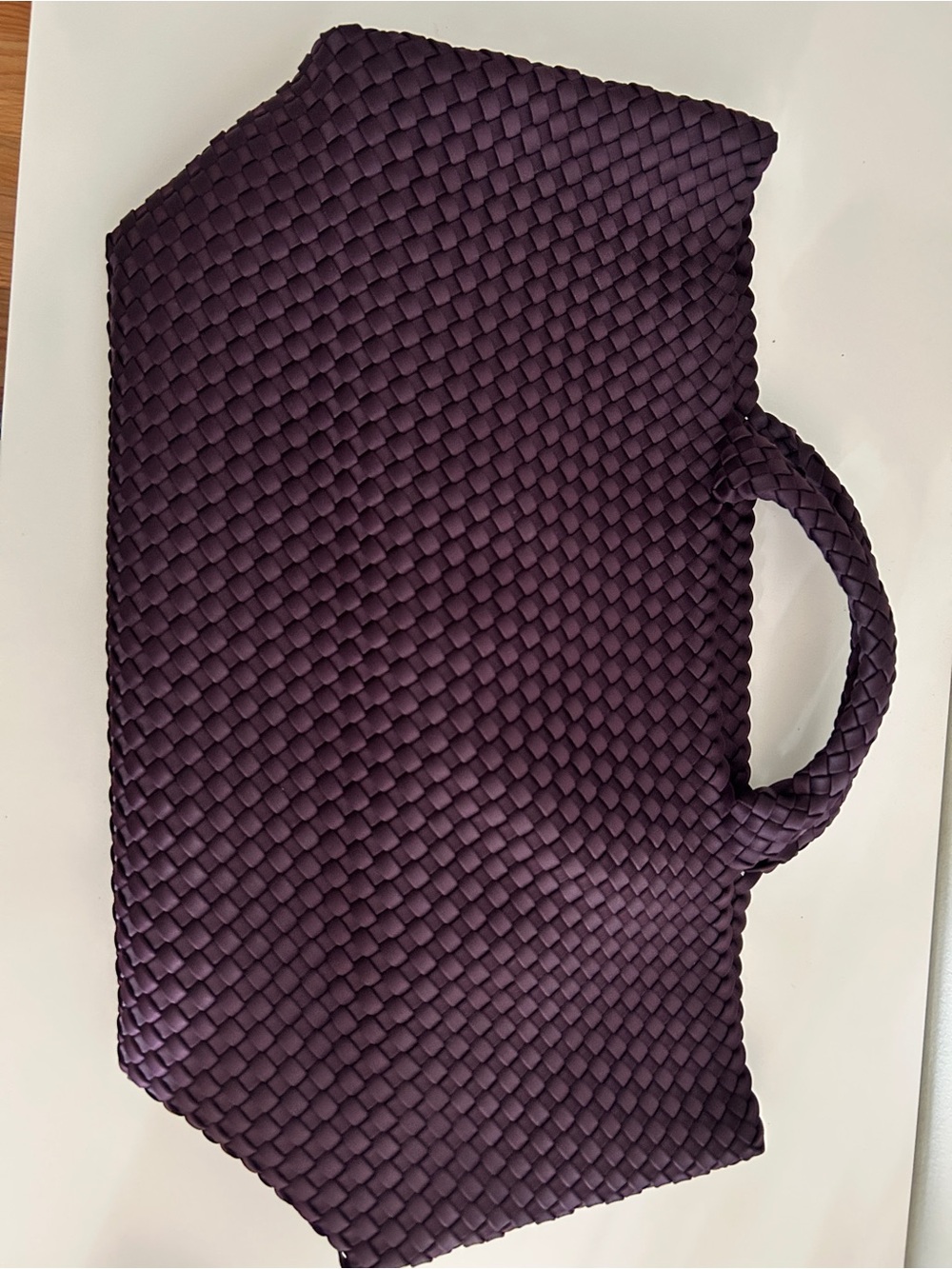 Naghedi St. Barth’s Large tote with small pouch in Aubergine - Picture 2 of 10